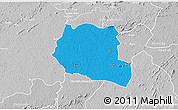 Political 3D Map of Saclepea, lighten, desaturated
