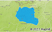 Political 3D Map of Saclepea, physical outside