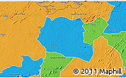 Political 3D Map of Saclepea