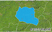 Political 3D Map of Saclepea, satellite outside