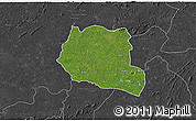 Satellite 3D Map of Saclepea, darken, desaturated