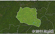Satellite 3D Map of Saclepea, darken