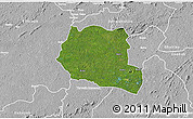 Satellite 3D Map of Saclepea, lighten, desaturated