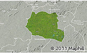 Satellite 3D Map of Saclepea, lighten, semi-desaturated