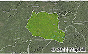Satellite 3D Map of Saclepea, semi-desaturated