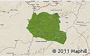 Satellite 3D Map of Saclepea, shaded relief outside