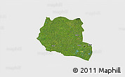 Satellite 3D Map of Saclepea, single color outside