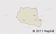Shaded Relief 3D Map of Saclepea, cropped outside
