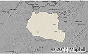 Shaded Relief 3D Map of Saclepea, darken, desaturated