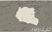 Shaded Relief 3D Map of Saclepea, darken