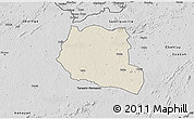 Shaded Relief 3D Map of Saclepea, desaturated