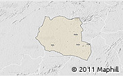 Shaded Relief 3D Map of Saclepea, lighten, desaturated