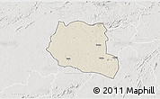 Shaded Relief 3D Map of Saclepea, lighten, semi-desaturated