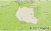 Shaded Relief 3D Map of Saclepea, physical outside