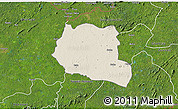 Shaded Relief 3D Map of Saclepea, satellite outside