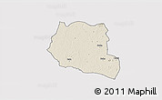 Shaded Relief 3D Map of Saclepea, single color outside