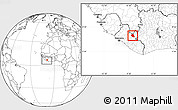 Blank Location Map of Saclepea, within the entire country