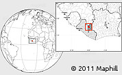 Blank Location Map of Saclepea, highlighted country, highlighted parent region