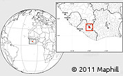 Blank Location Map of Saclepea