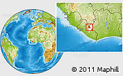 Physical Location Map of Saclepea, highlighted parent region