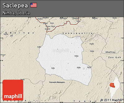 Classic Style Map of Saclepea