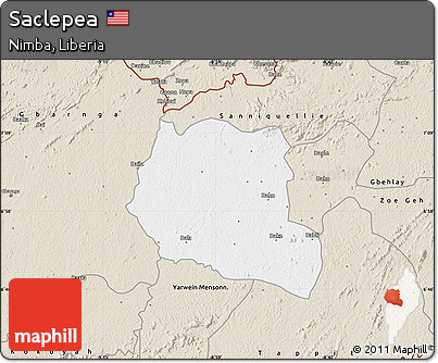 Classic Style Map of Saclepea