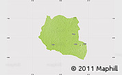 Physical Map of Saclepea, cropped outside