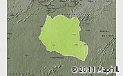 Physical Map of Saclepea, darken, semi-desaturated