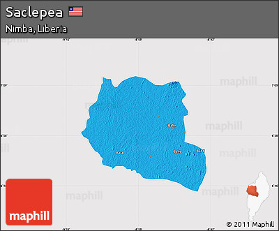 Political Map of Saclepea, cropped outside
