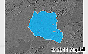 Political Map of Saclepea, darken, desaturated
