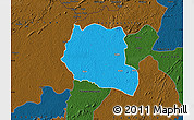 Political Map of Saclepea, darken