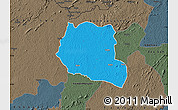 Political Map of Saclepea, darken, semi-desaturated
