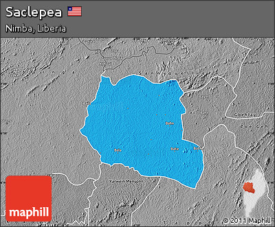 Political Map of Saclepea, desaturated
