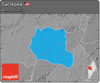 Political Map of Saclepea, desaturated