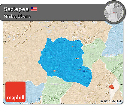 Political Map of Saclepea, lighten