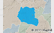 Political Map of Saclepea, lighten, semi-desaturated