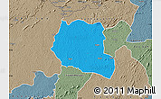 Political Map of Saclepea, semi-desaturated