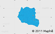 Political Map of Saclepea, single color outside
