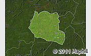 Satellite Map of Saclepea, darken