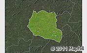 Satellite Map of Saclepea, darken, semi-desaturated