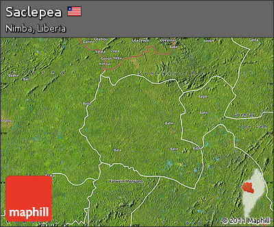 Satellite Map of Saclepea