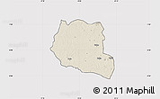Shaded Relief Map of Saclepea, cropped outside
