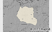 Shaded Relief Map of Saclepea, darken, desaturated