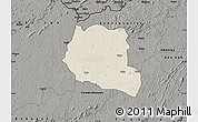 Shaded Relief Map of Saclepea, darken, semi-desaturated