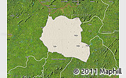 Shaded Relief Map of Saclepea, satellite outside
