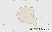 Shaded Relief Map of Saclepea, single color outside
