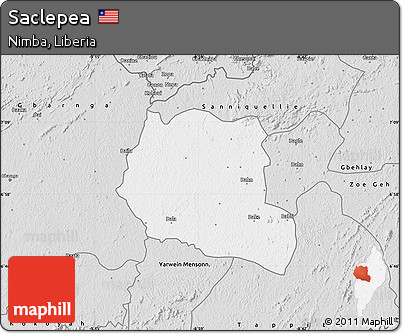 Silver Style Map of Saclepea