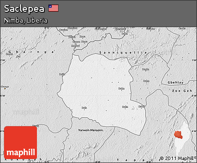 Silver Style Map of Saclepea