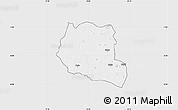 Silver Style Map of Saclepea, single color outside