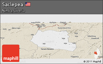 Classic Style Panoramic Map of Saclepea